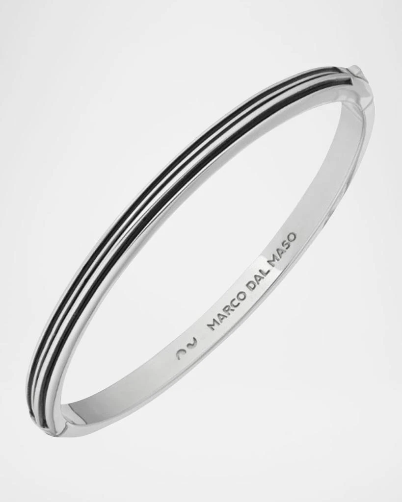 Marco Dal Maso Men
s Acies Thin Bangle Bracelet, Silver