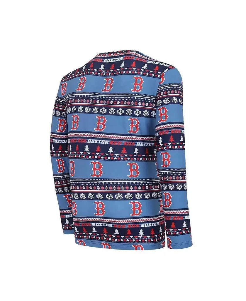 Concepts Sport Men's Navy Boston Red Sox Knit Ugly Sweater Long Sleeve Top and Pants Set 2