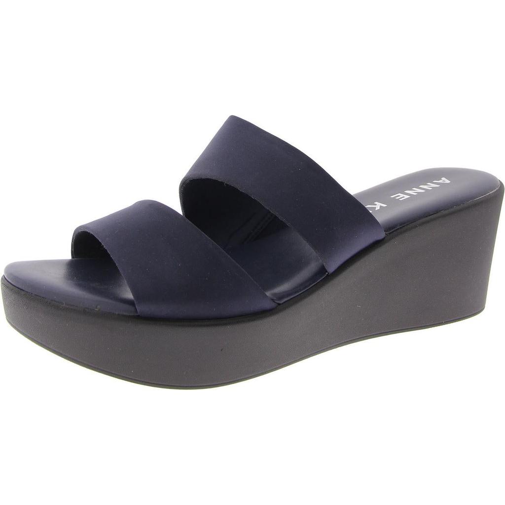 Anne Klein Womens Slip In Open Toe Slide Sandals