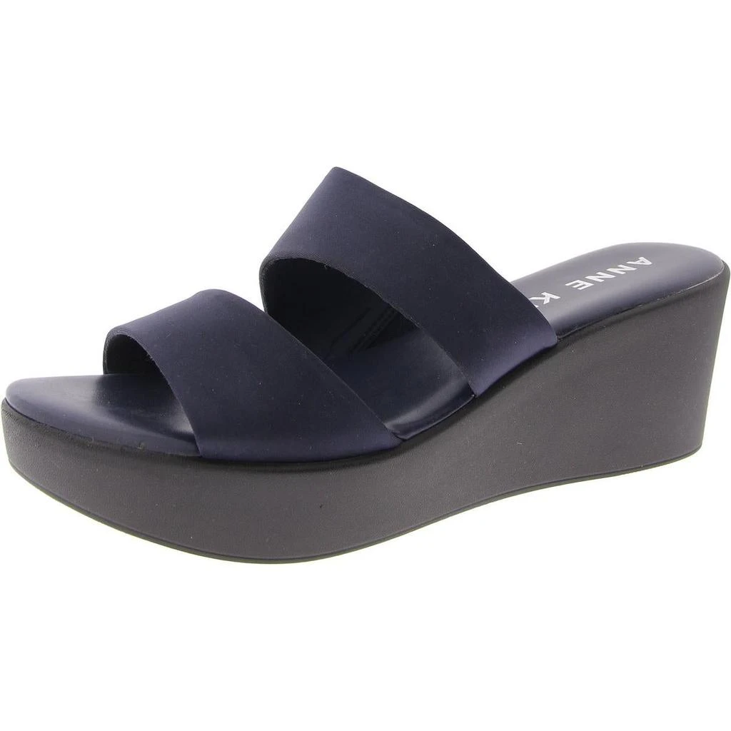 Anne Klein Womens Slip In Open Toe Slide Sandals 1