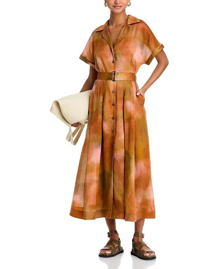 Lafayette 148 New York Notch Collar Shirt Dress 3