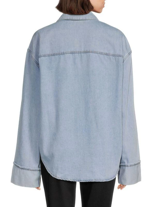 WeWoreWhat Faded Denim Shirt 2