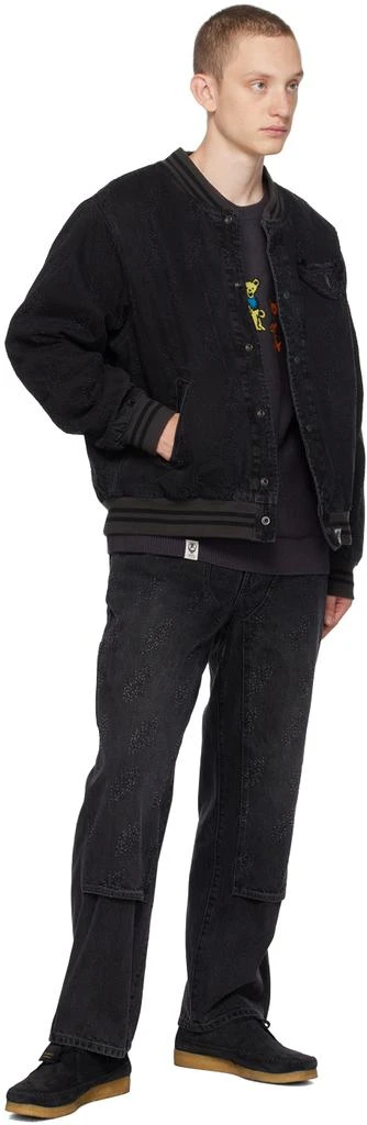 thisisneverthat Black Lightning Denim Cargo Pants 4