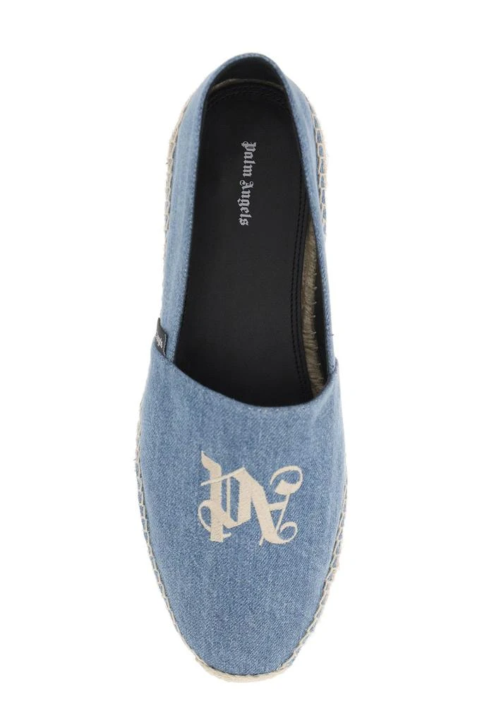 Palm Angels denim espadrilles with embroidered logo 2