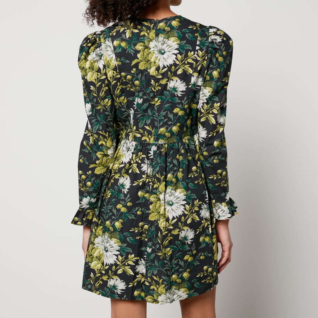 Batsheva X Laura Ashley Batsheva X Laura Ashley Prairie Floral-Print Cotton Mini Dress