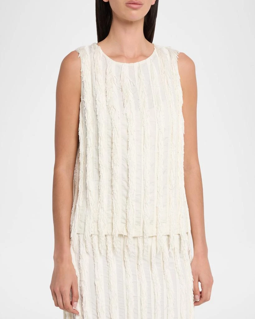 ZANKOV Sleeveless Fringe Stripe Top 4
