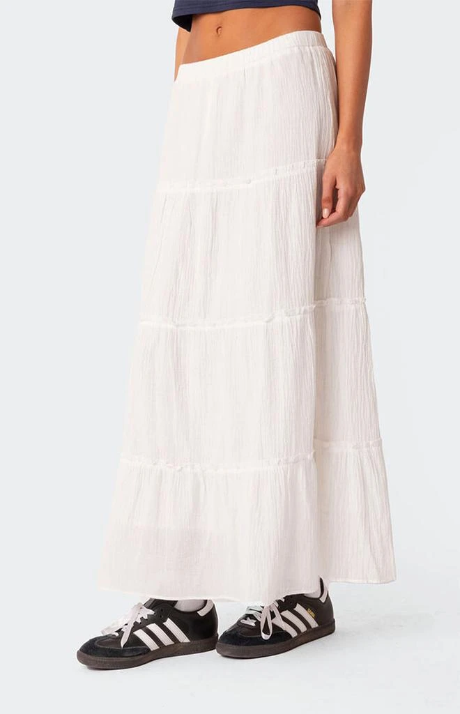 Edikted Charlotte Tiered Maxi Skirt 3