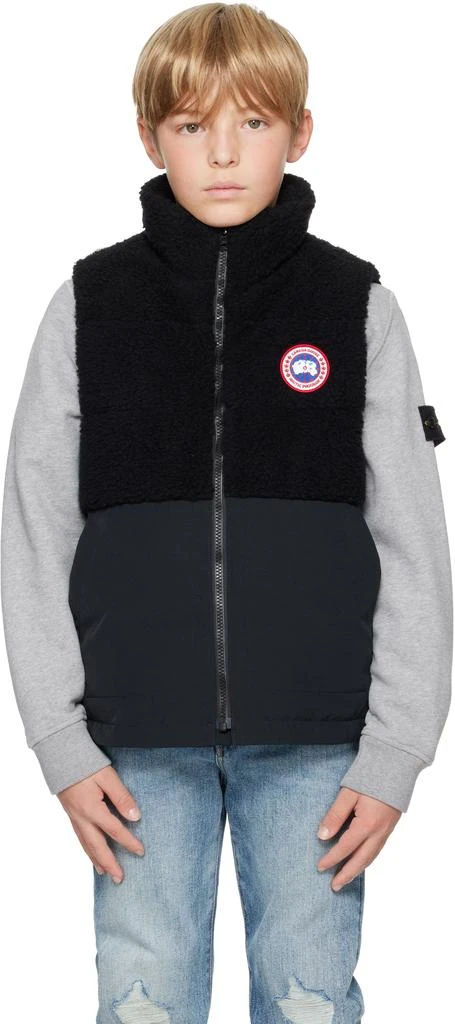 Canada Goose Kids Black Elora Down Vest 1