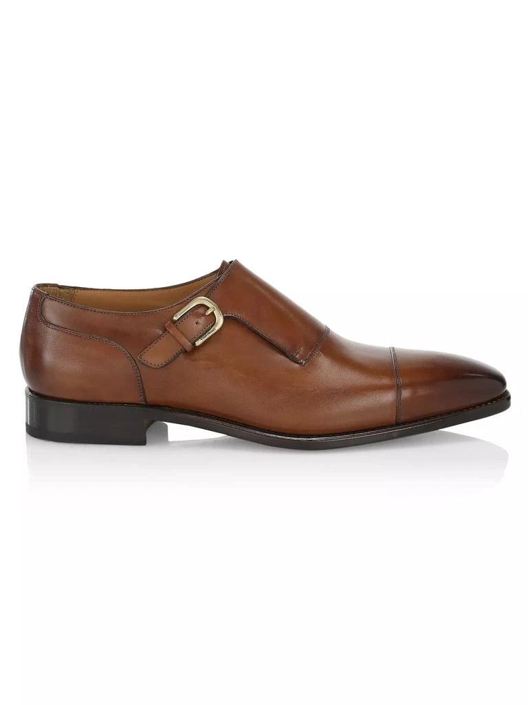 Paul Stuart Giordano Monk-Strap Leather Shoes 1