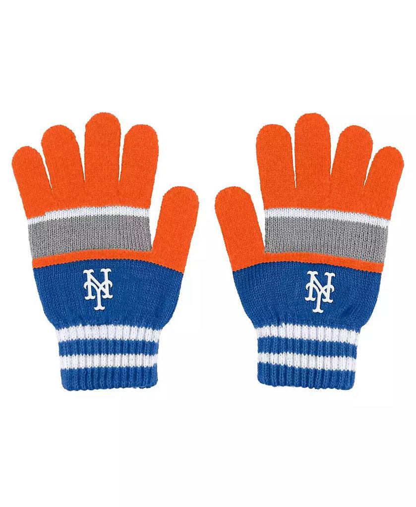 WEAR by Erin Andrews Women's New York Mets Stripe Glove and Scarf Set