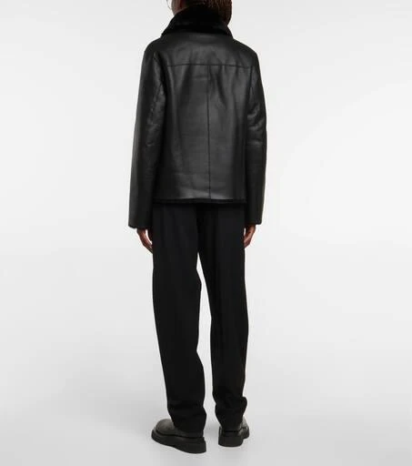 Joseph Shearling-trimmed leather jacket 3