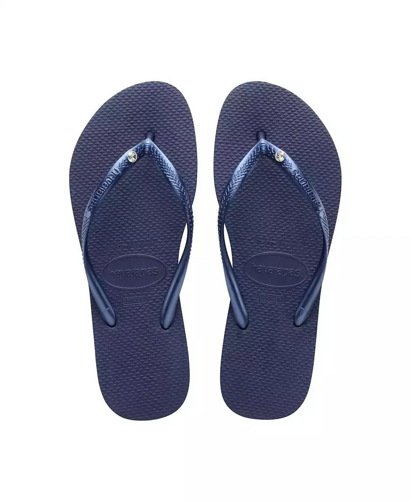 Havaianas Women's Slim Swarovski Crystal II Flip Flop Sandals 1