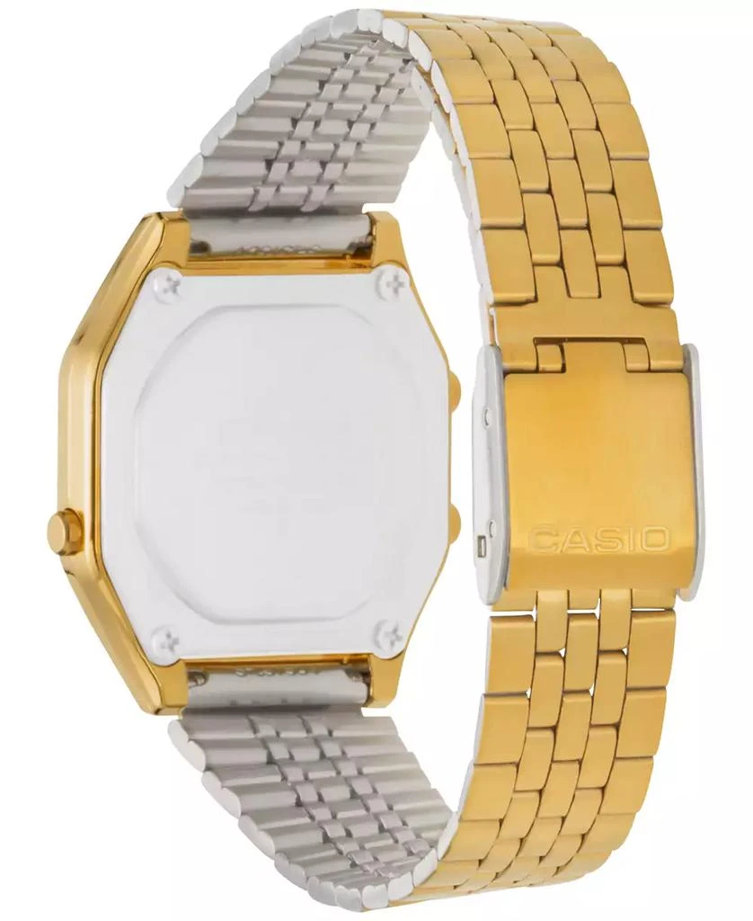 Casio Women's Digital Vintage Gold-Tone Stainless Steel Bracelet Watch 39x39mm LA680WGA-9MV 3