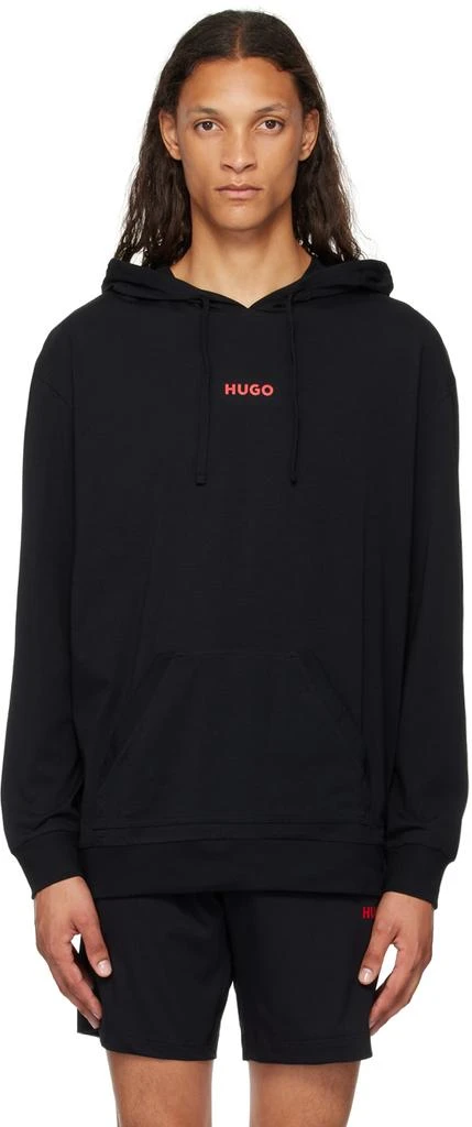 Hugo Boss Black Printed Logo Hoodie 1
