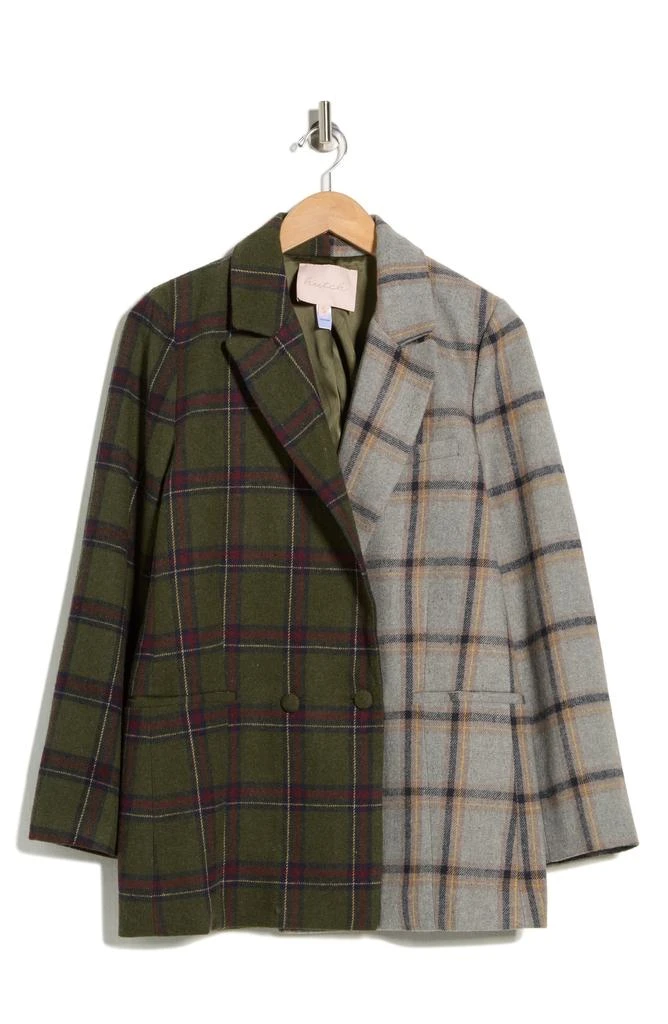 Hutch Meg Contrast Plaid Coat 4