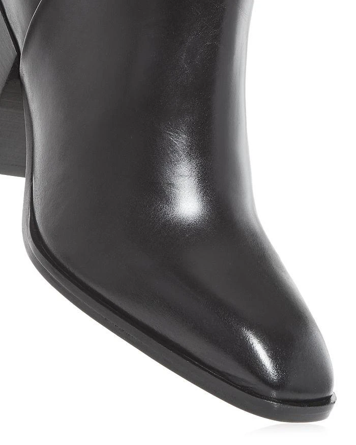 AEYDE Women
s Leandra Black Block Heel Boots 5