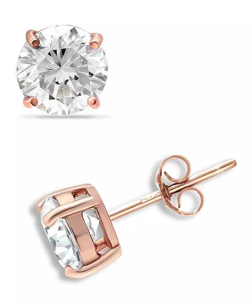 Giani Bernini 18k Gold over Sterling Silver Cubic Zirconia Stud Earrings (1 ct. t.w.) 1