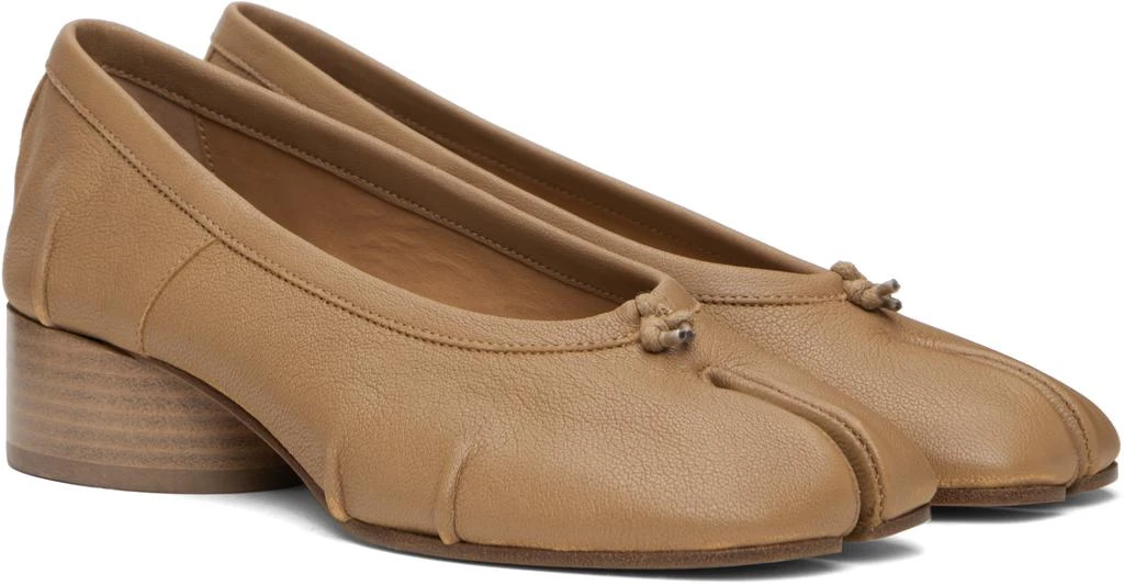 MAISON MARGIELA Tan Tabi New Ballerina Heels 4