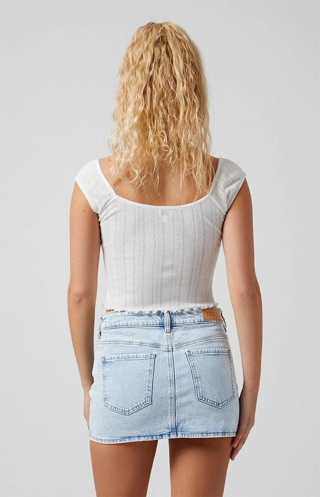 PacSun Bella Light Indigo Denim Skirt 4