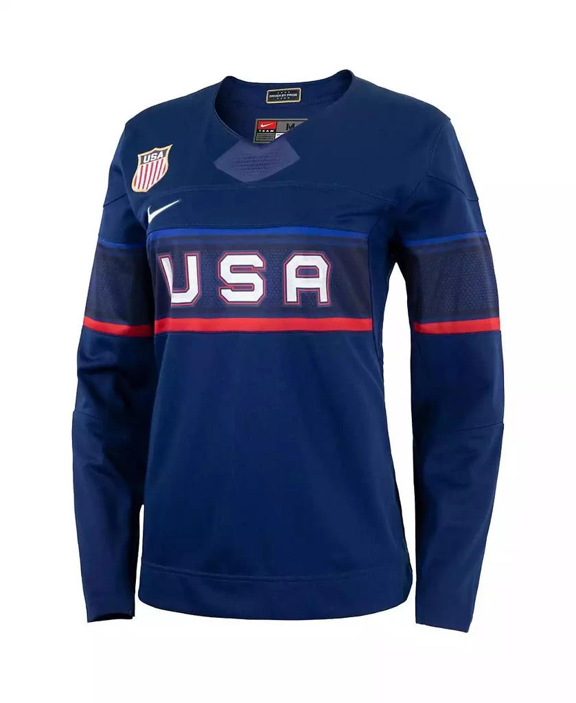 NIKE Women's Blue Team USA Hockey 2022 Winter Olympics Collection Jersey 3