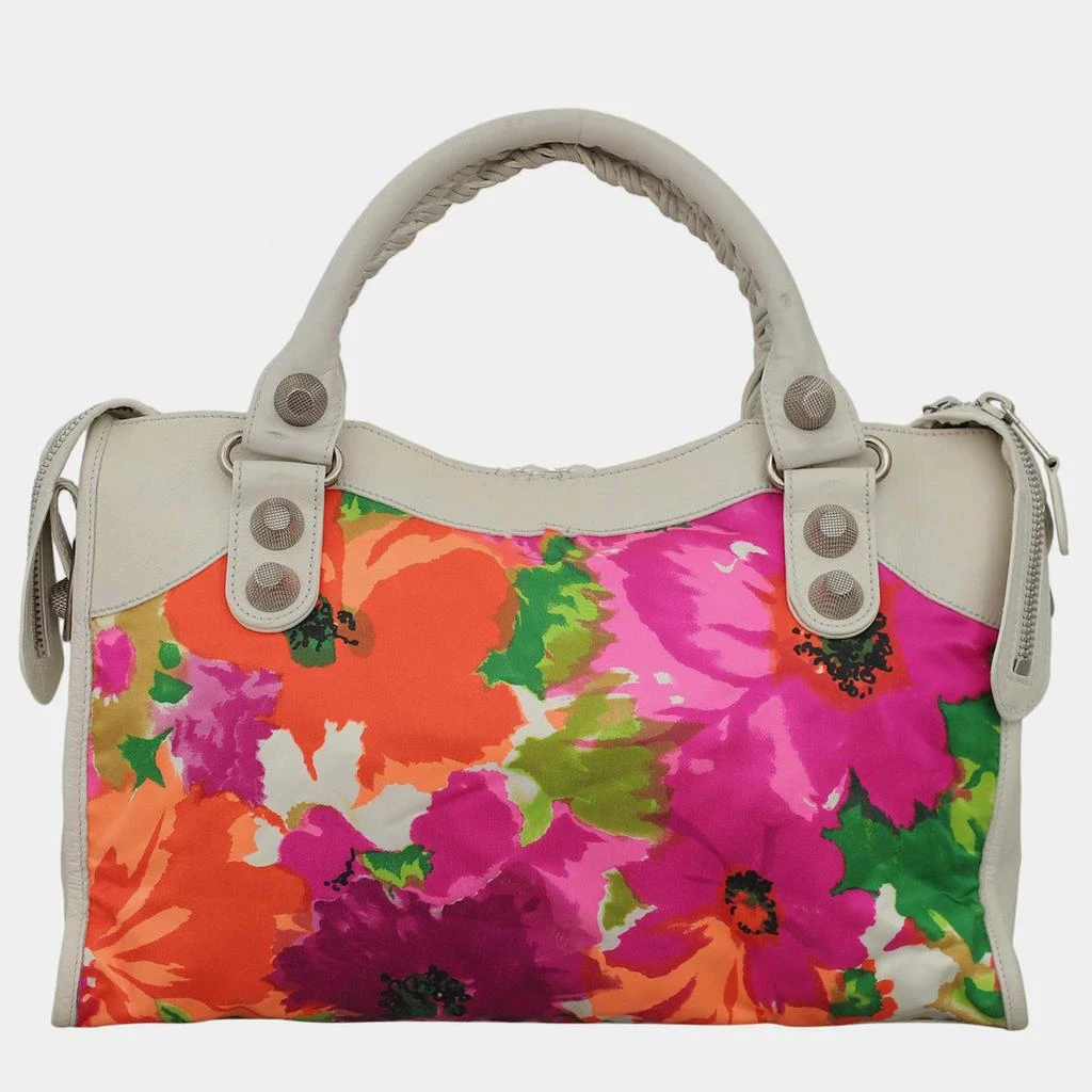 Balenciaga Balenciaga Floral Satin Leather GSH City Bag 3