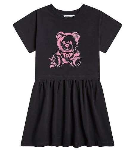 Moschino Teddy Bear cotton-blend jersey dress 1