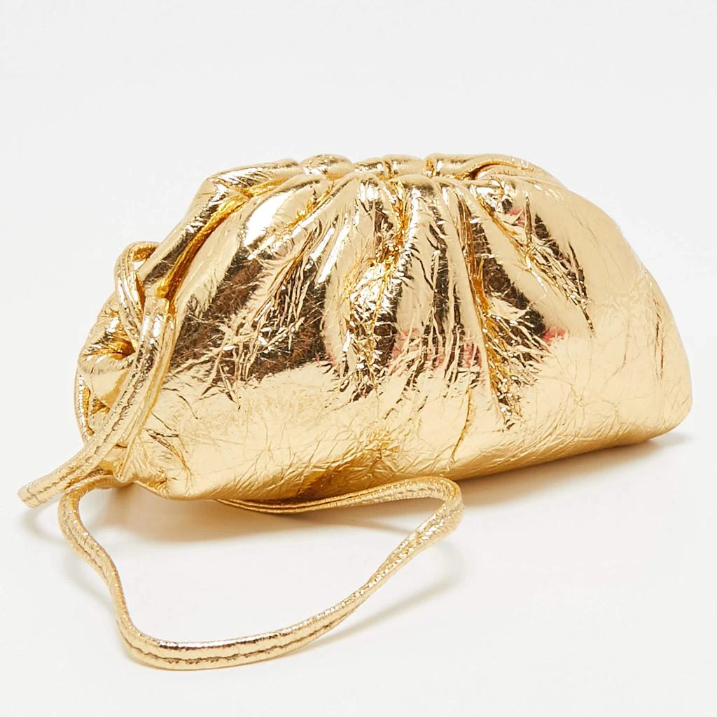 Bottega Veneta Bottega Veneta Gold Patent Leather The Pouch Coin Purse 3