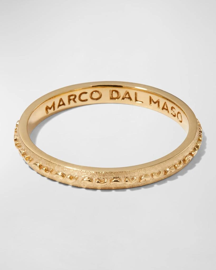 Marco Dal Maso Men's Yellow Gold Icon Slim Eternity Band Ring 4