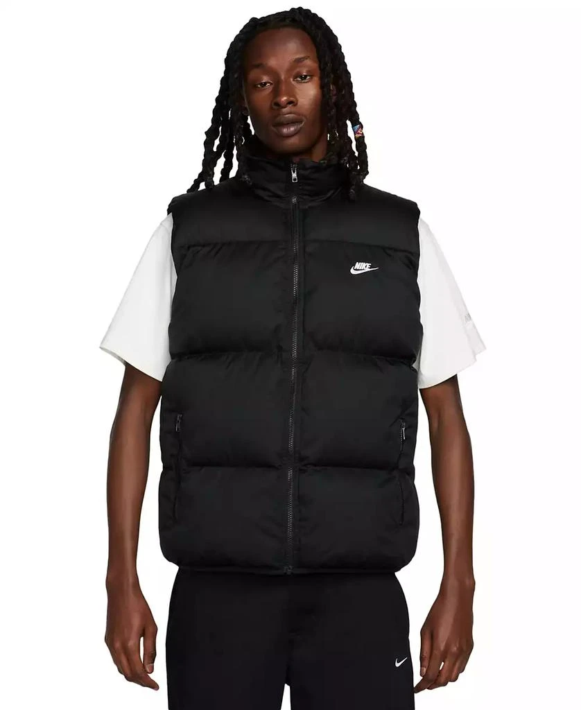 NIKE Men's Sportswear Club Quilted Water-Repellent Full-Zip Puffer Vest 1