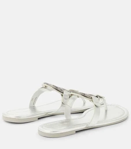 Tory Burch Miller crystal-embellished thong sandals 3