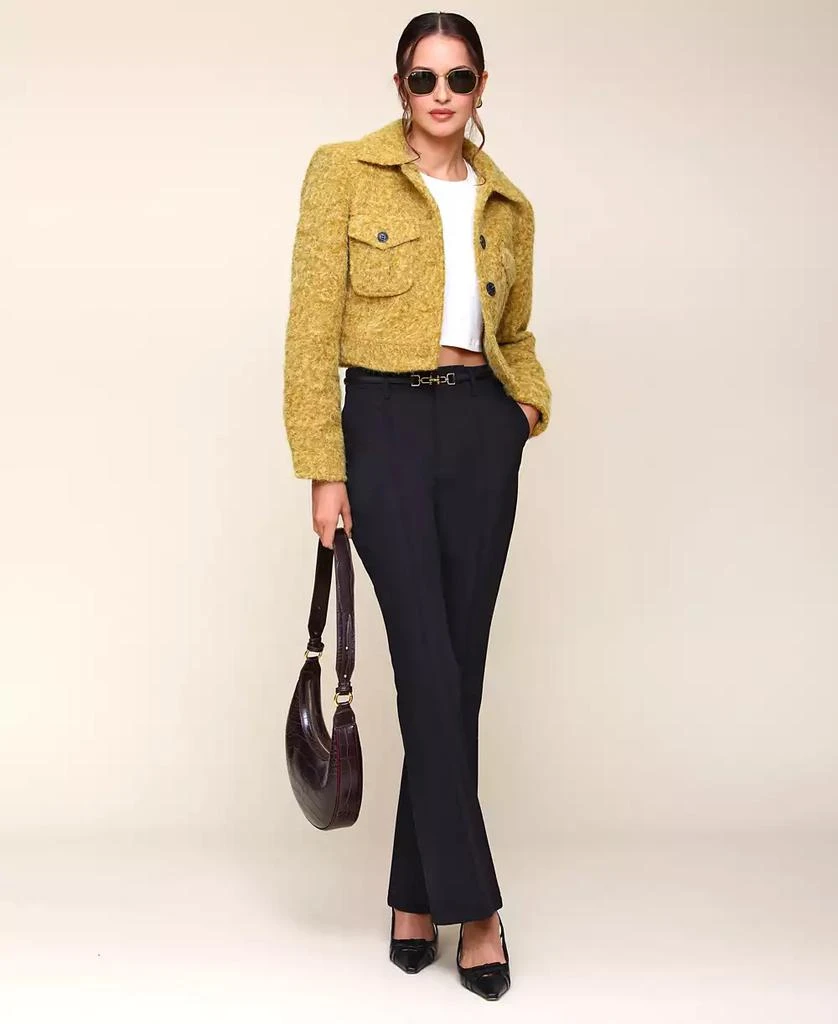 Avec Les Filles Women's Pintuck Kick-Flare Pants 9