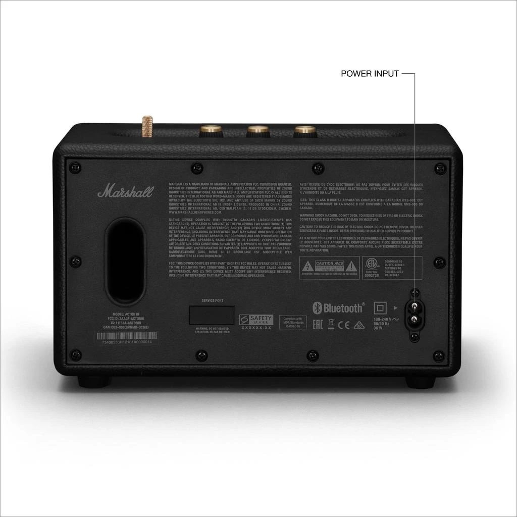 Marshall Marshall Acton III Bluetooth Home Speaker, Black 8