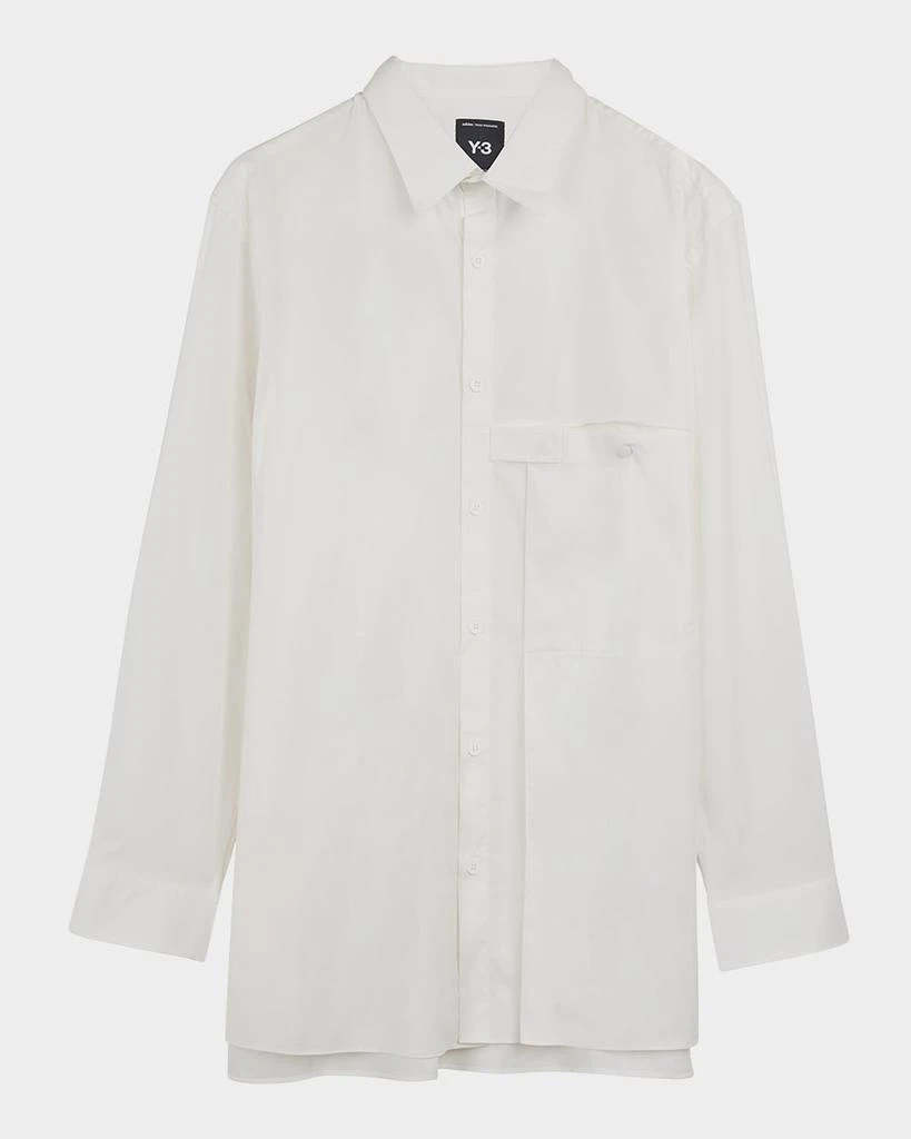 Y-3 Men's Sport Shirt with Pleated Pocket 1