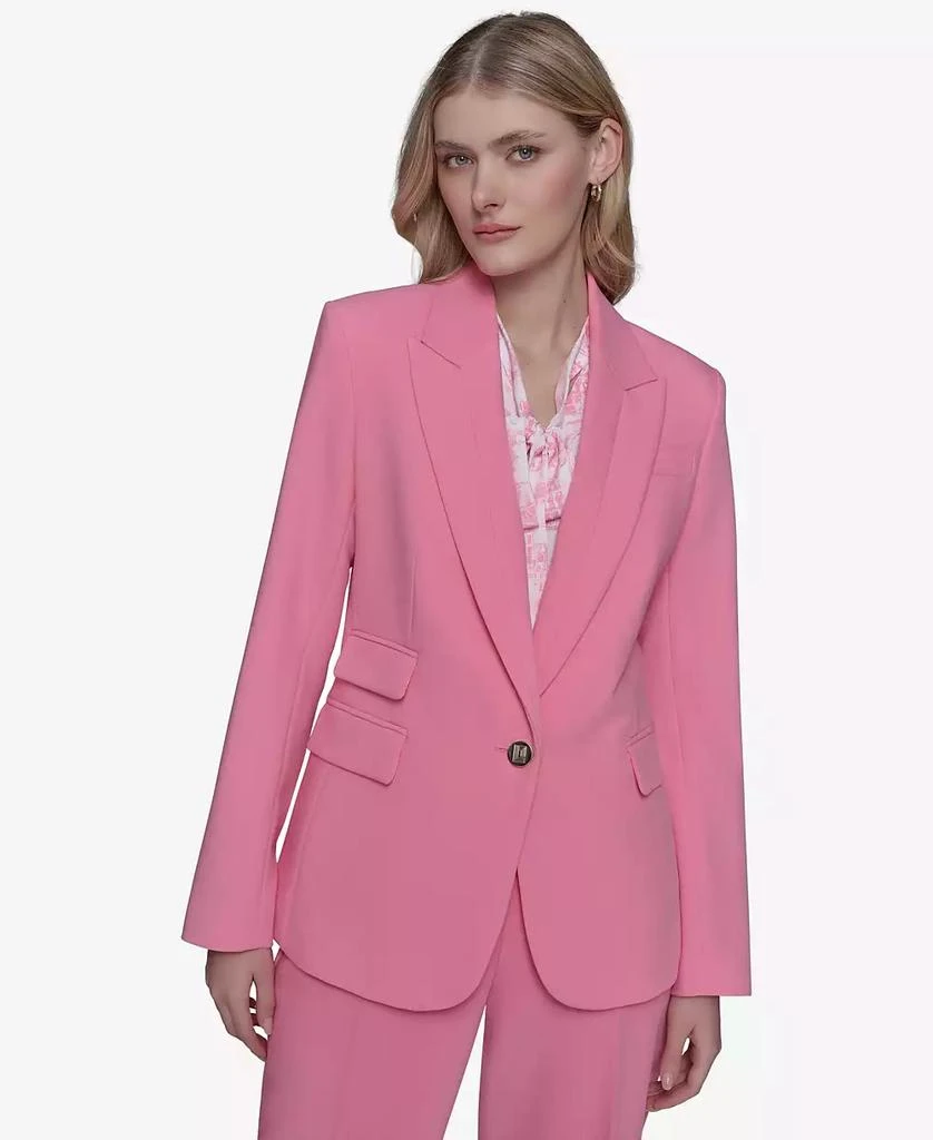 Karl Lagerfeld Paris Women's Single-Button Blazer 1