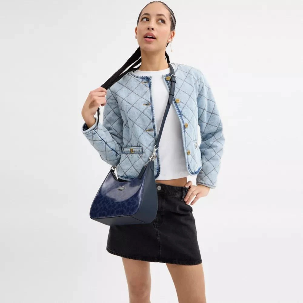 Coach Teri Hobo Bag In Signature Canvas 2