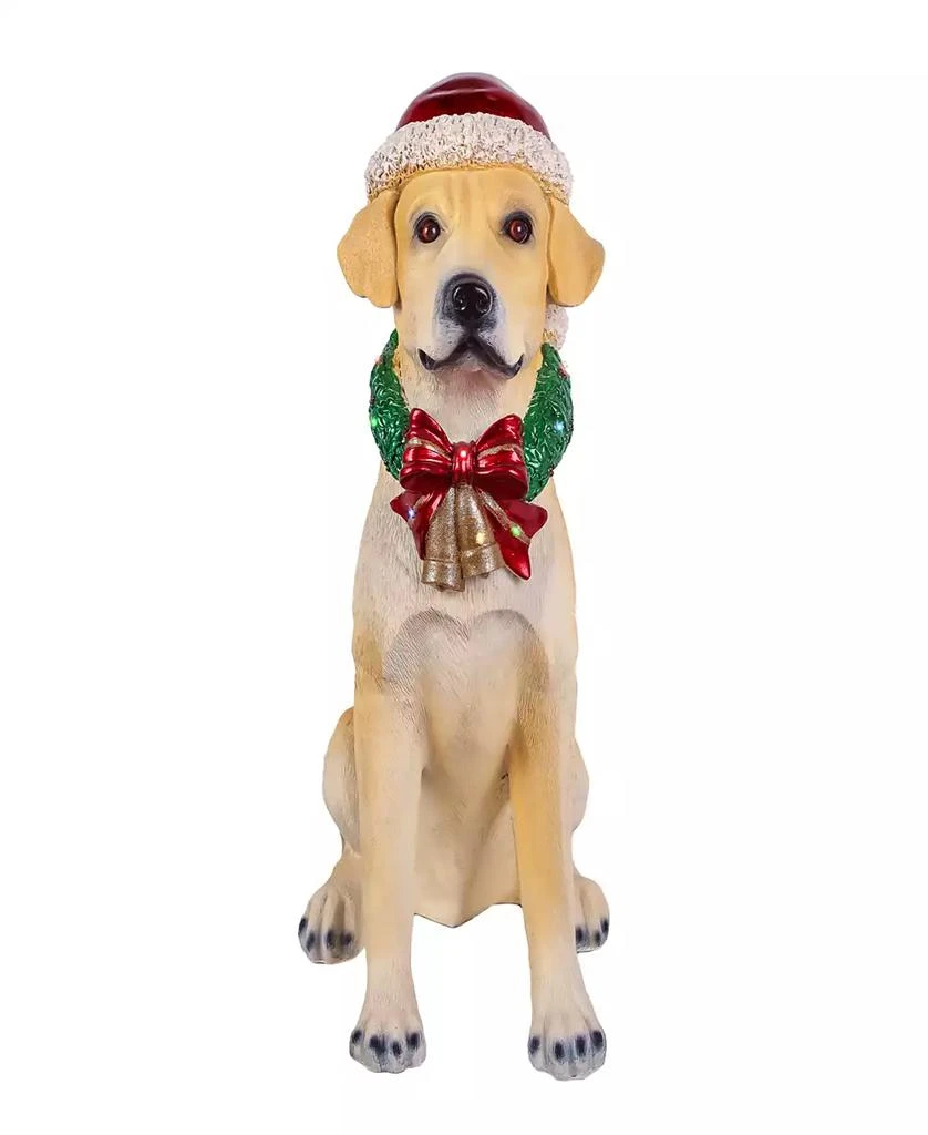 National Tree Company 28" Motion-Activated Labrador Retriever with 10 Multicolor LED Lights, Wagging Tail Music 6