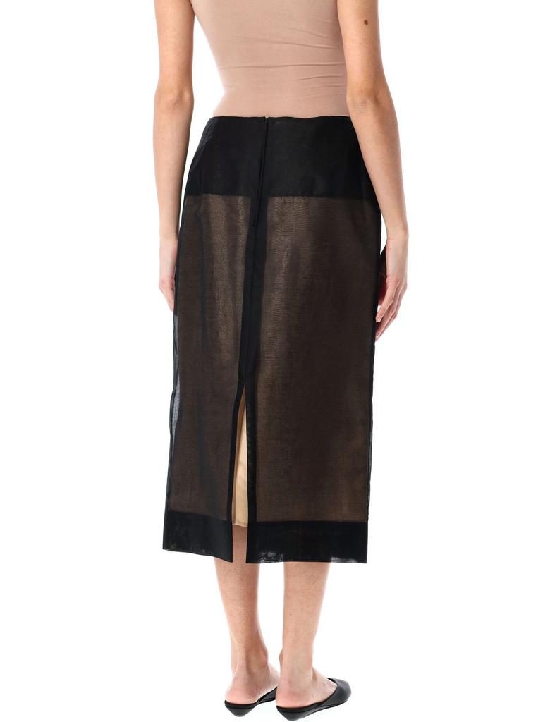 Carven Carven Double Layered Midi Skirt