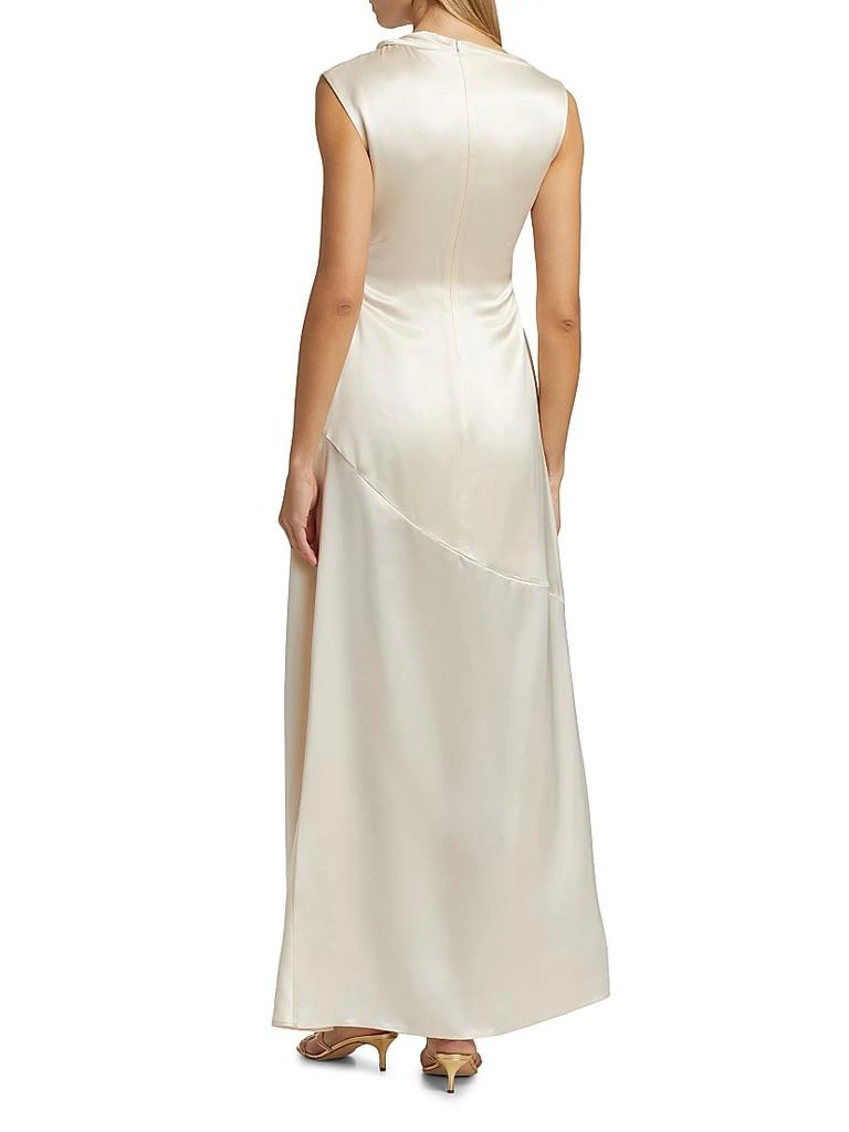 brown maxi evening dress Choco | Maxi Dress With Mesh Back