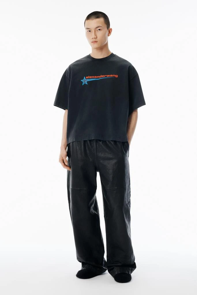 Alexander Wang Unisex Washed Black Star Graphic Tee 5