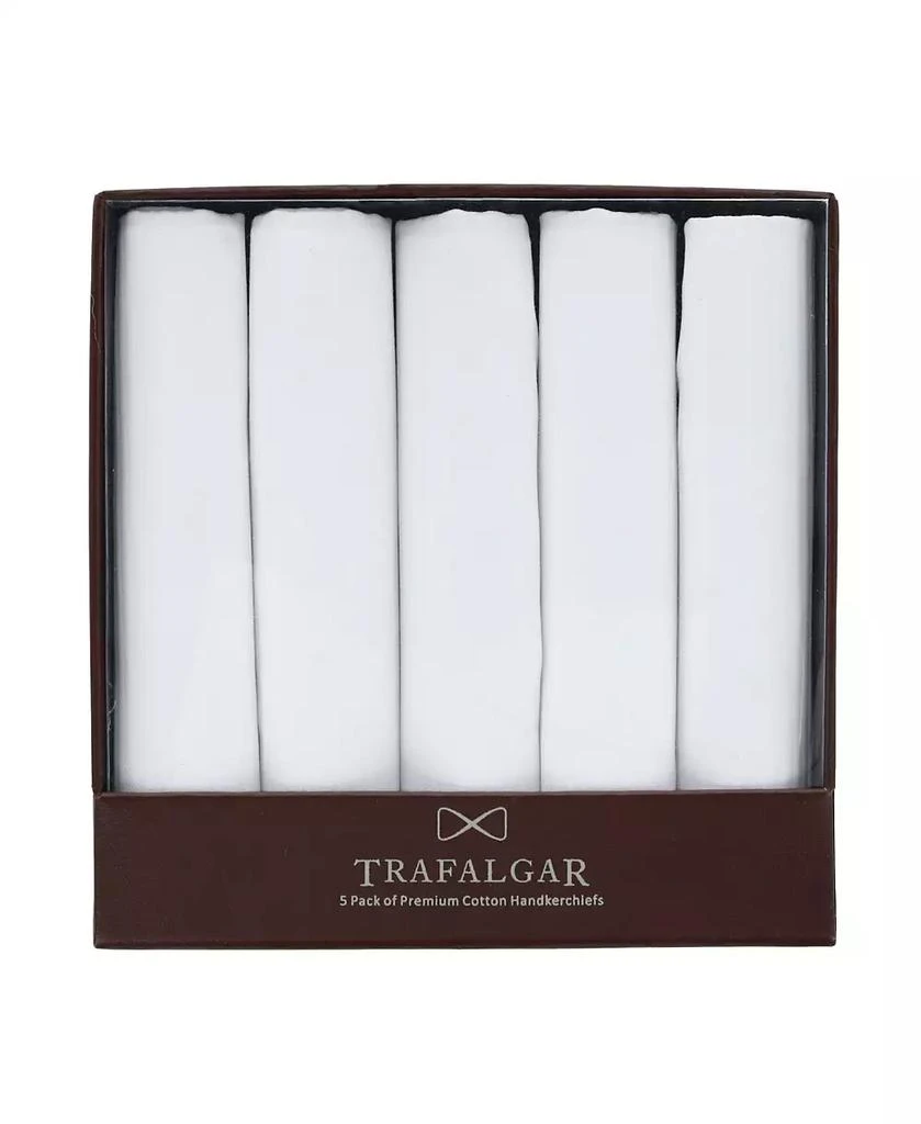 TRAFALGAR Men
s Premium Cotton Handkerchiefs (Box of 5) 2