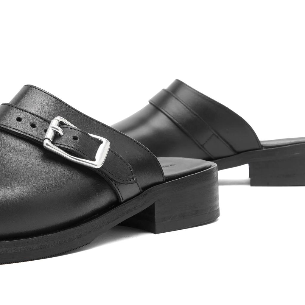 靴 OUR LEACY CAMION MULE Black Leather 41 Our Legacy - Camion Mule Black Leather | Our Legacy