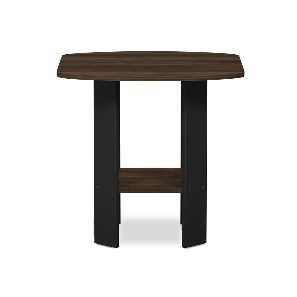 Furinno Simple Design End/SideTable, Columbia Walnut/Black 3