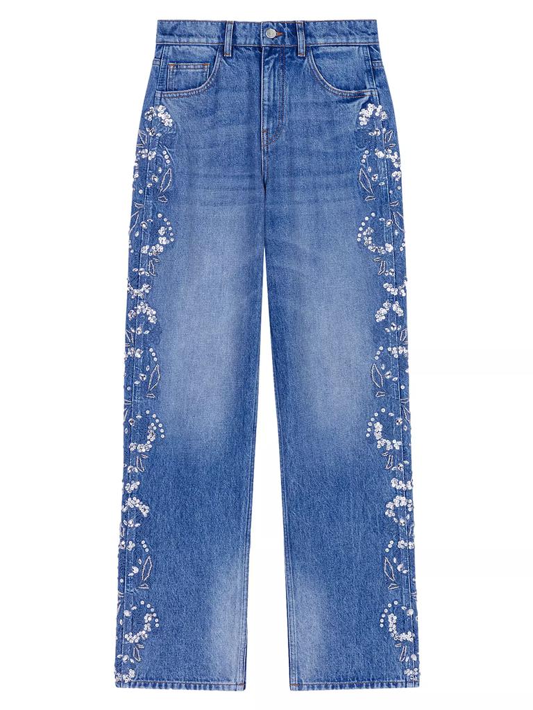 Maje Embroidered Jeans