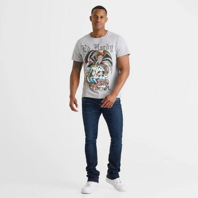 Ed Hardy Men's Ed Hardy Rhinestone Battle Skull T-Shirt 2