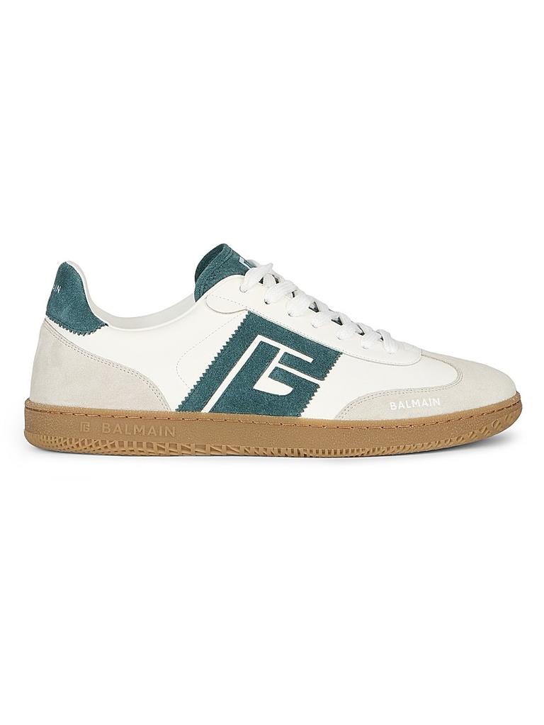 Balmain Balmain 'B-East' White Leather Blend Sneakers