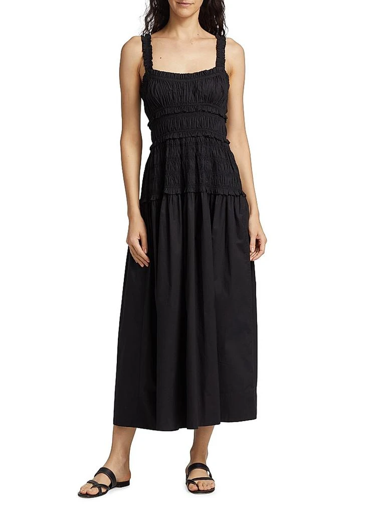 DÔEN Marianne Smocked Midi-Dress 3