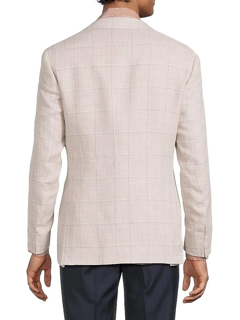 Canali Windowpane Linen-Wool Sportcoat 5
