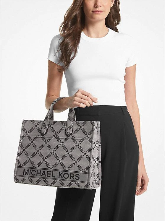 Michael Kors Gigi Large Empire Logo Jacquard Tote Bag 3