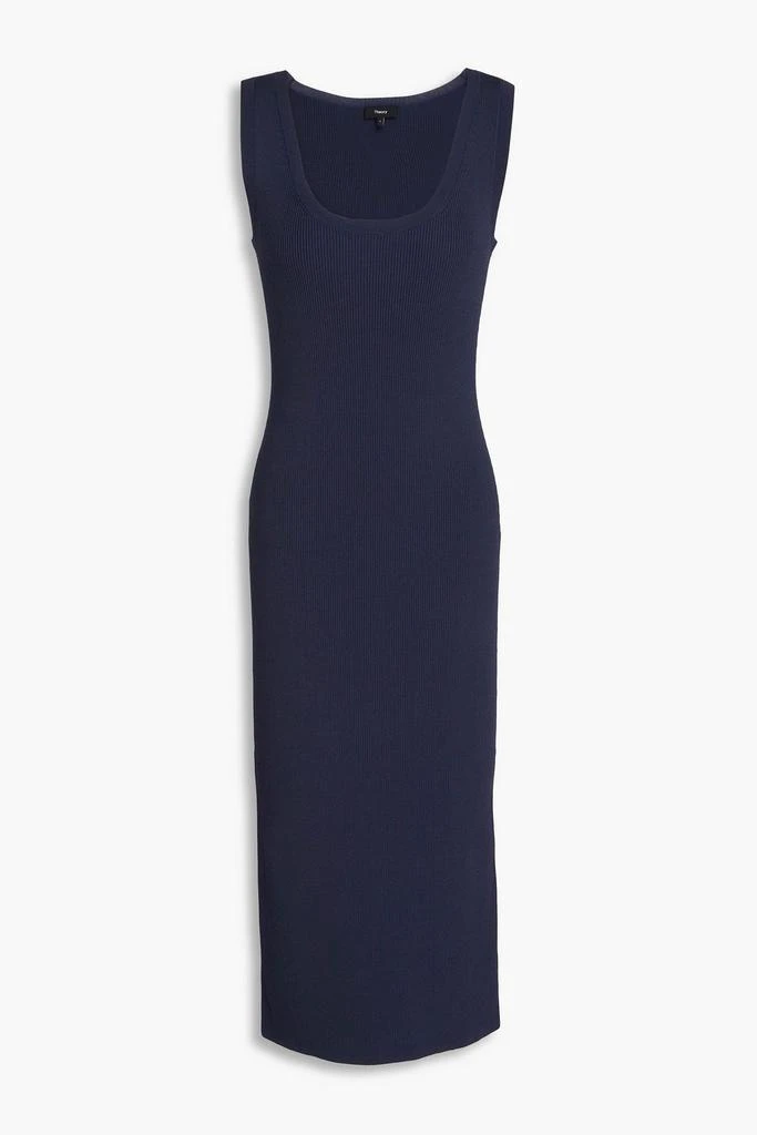 Theory Ribbed-knit midi dress