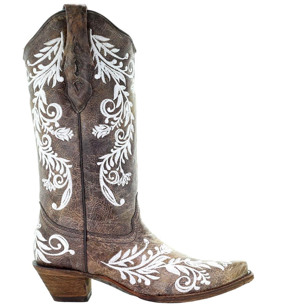 Corral Boots Glow In The Dark Studded Snip Toe Cowboy Boots